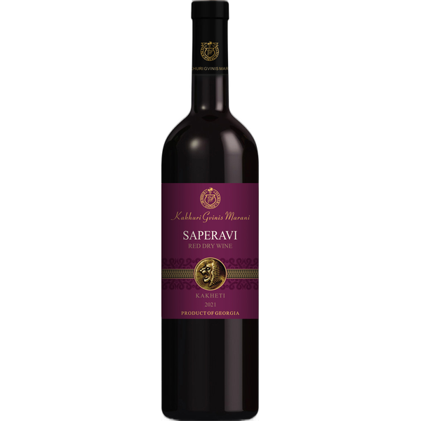 Каберне-Саперави Кахури Гвинис Марани красное сухое 0,75 л